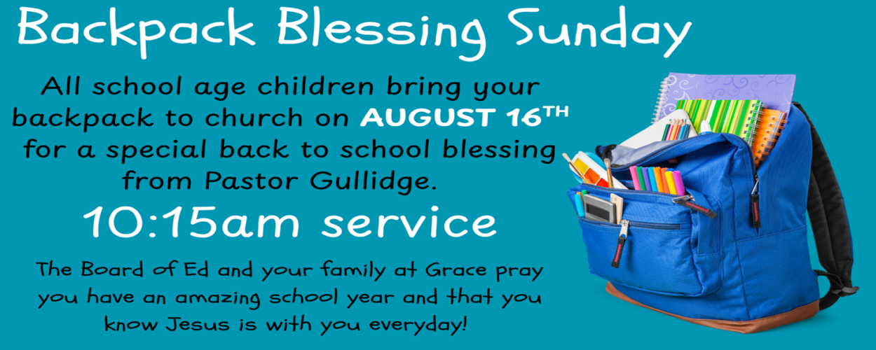 Backpack blessing